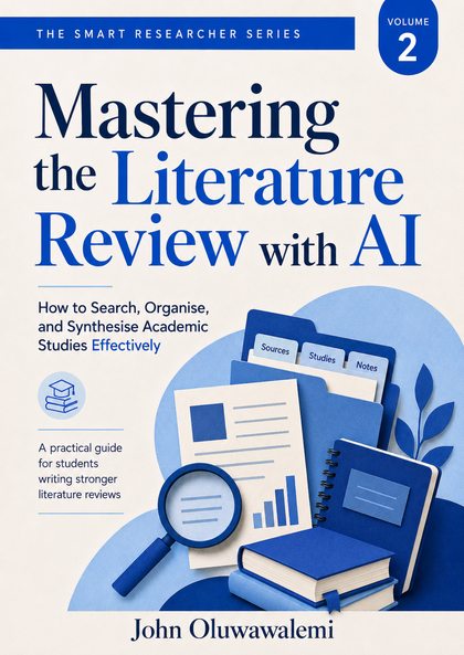 Cover of Mastering the Literature Review with AI, Volume 2 of the Smart Researcher Series