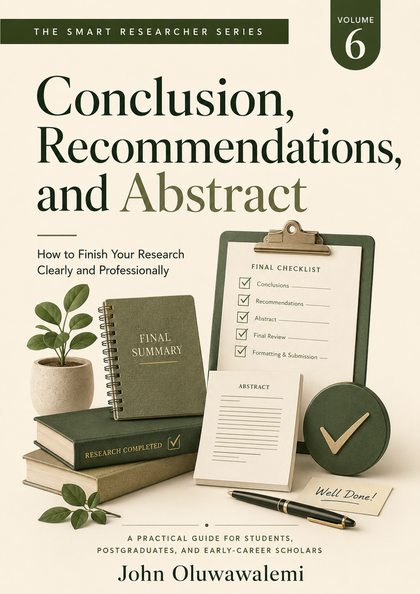 Cover of Conclusion, Recommendations, and Abstract, Volume 6 of the Smart Researcher Series